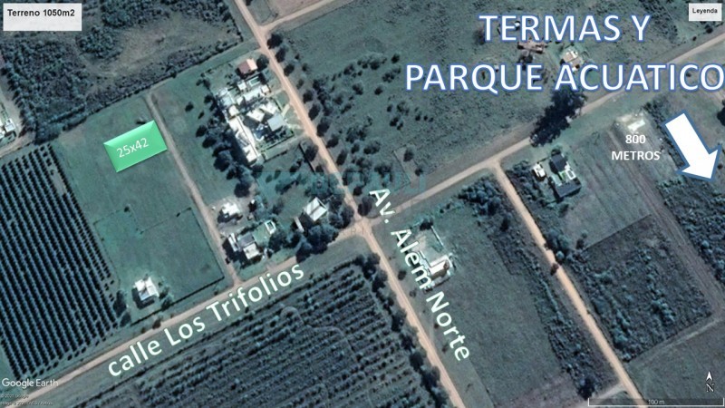 TERRENO DE 1050M2 ZONA NORTE - OPCION 525M2