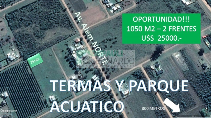 OPORTUNIDAD - TERRENO DE 1000M2 - ESQUINA - ZONA NORTE